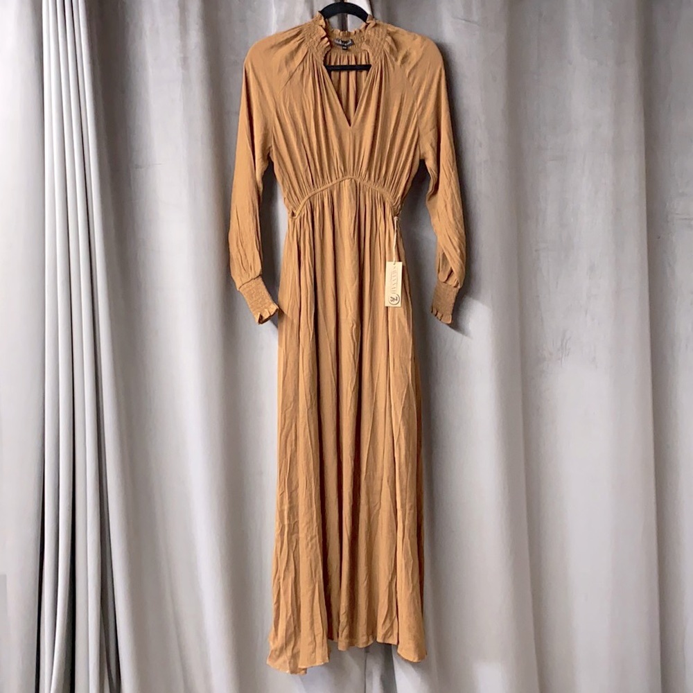 Savannah 7 Rust / Camel Maxi Dress